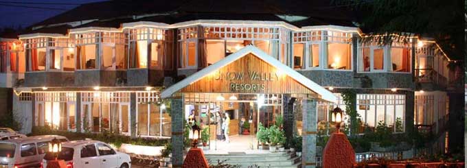 Hills with Snow Valley Resorts, Manali